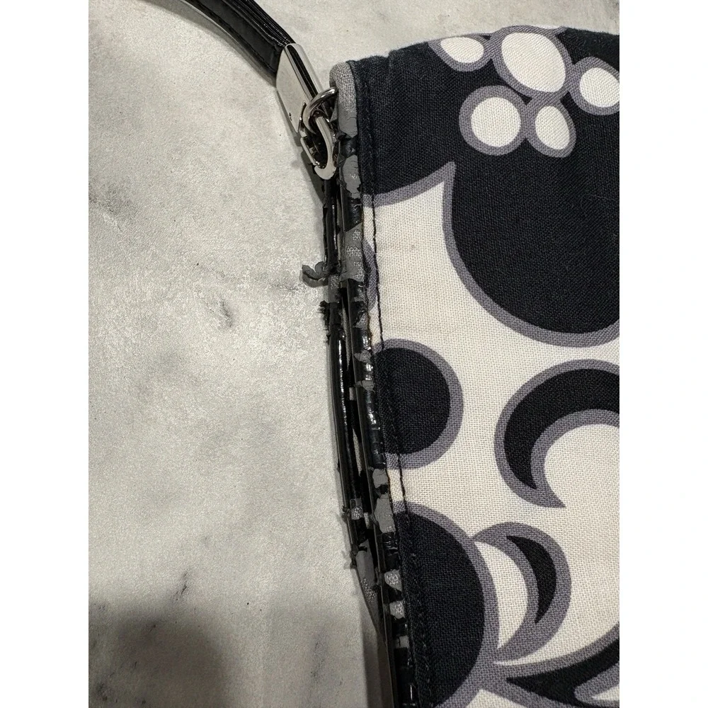 Vera Bradley Night & Day Clutch Wristlet Wallet Black White Pattern Retired